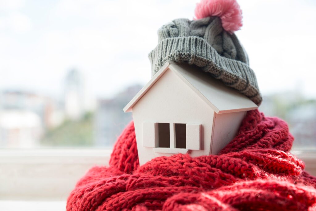 House,In,Winter,-,Heating,System,Concept,And,Cold,Snowy