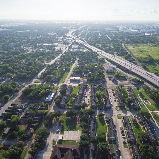A very hot, humid, and hazy day in the Houston, Texas area